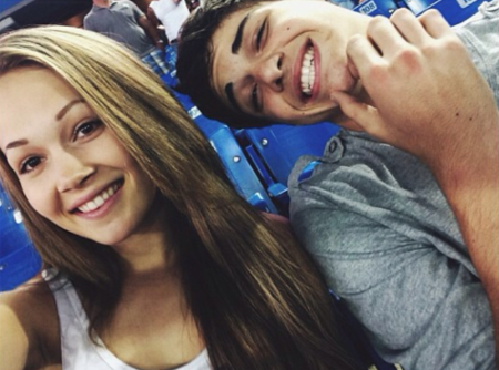 Noah's first public relationship was with 'Lab Rats' star&nbsp;Kelli Berglund.